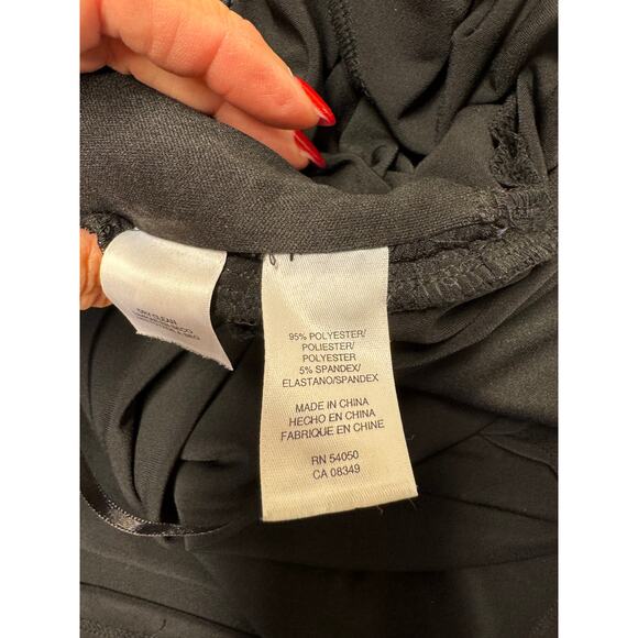 Evan Picone Black Sleeveless Dress size 8 Knee Length Minimalist - Picture 6 of 7